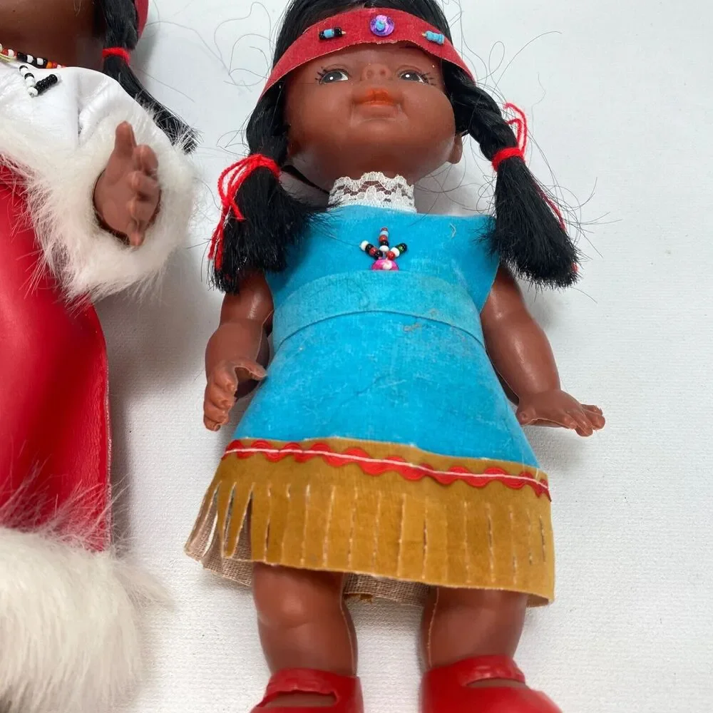 Vintage Indigenous Native American Dolls 11